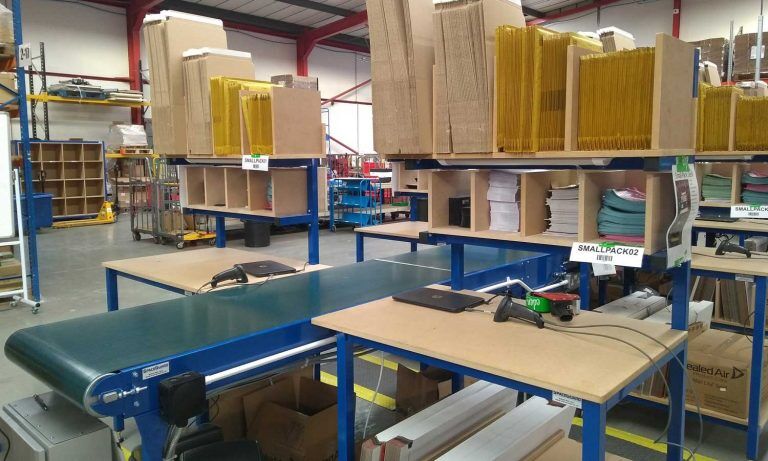 Belt Conveyor Packing Area Belt Conveyor Packing Area